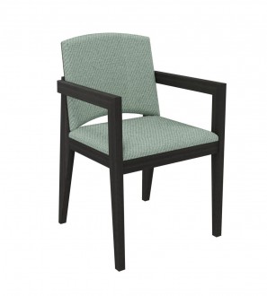Fauteuil rembourrée 4 pieds Soline
